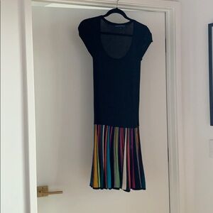 French connection knit dress 10 rainbow